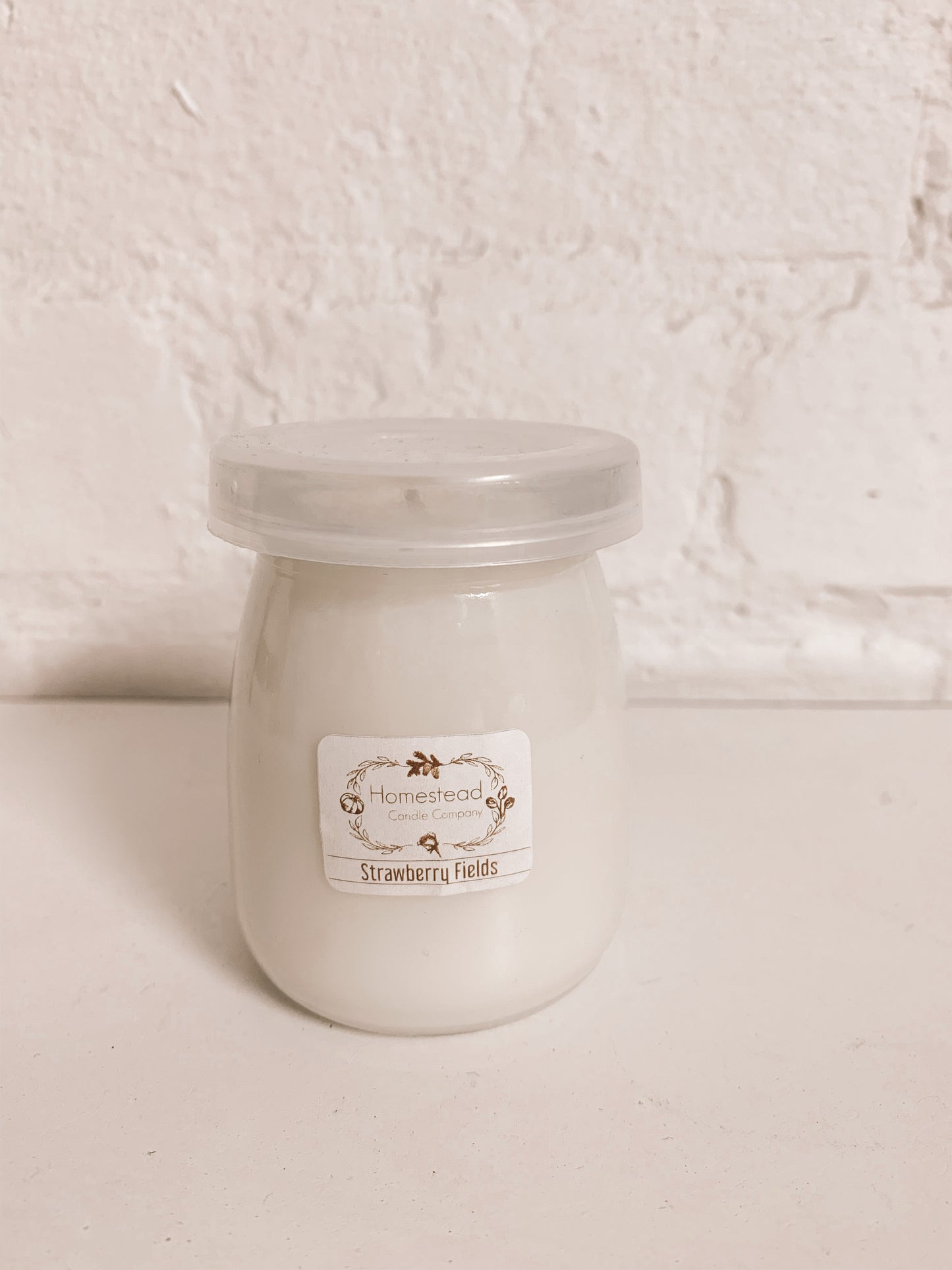 Strawberry Fields Homestead Candle Company Soy Wax Mini Jar