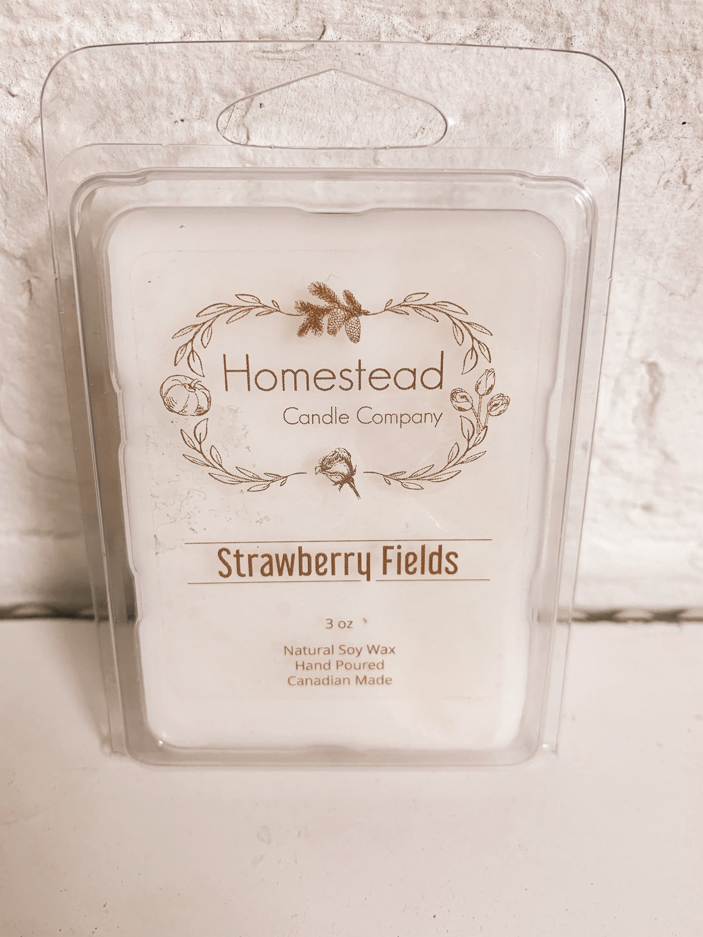 Strawberry Fields Homestead Candle Company Soy Wax Melt