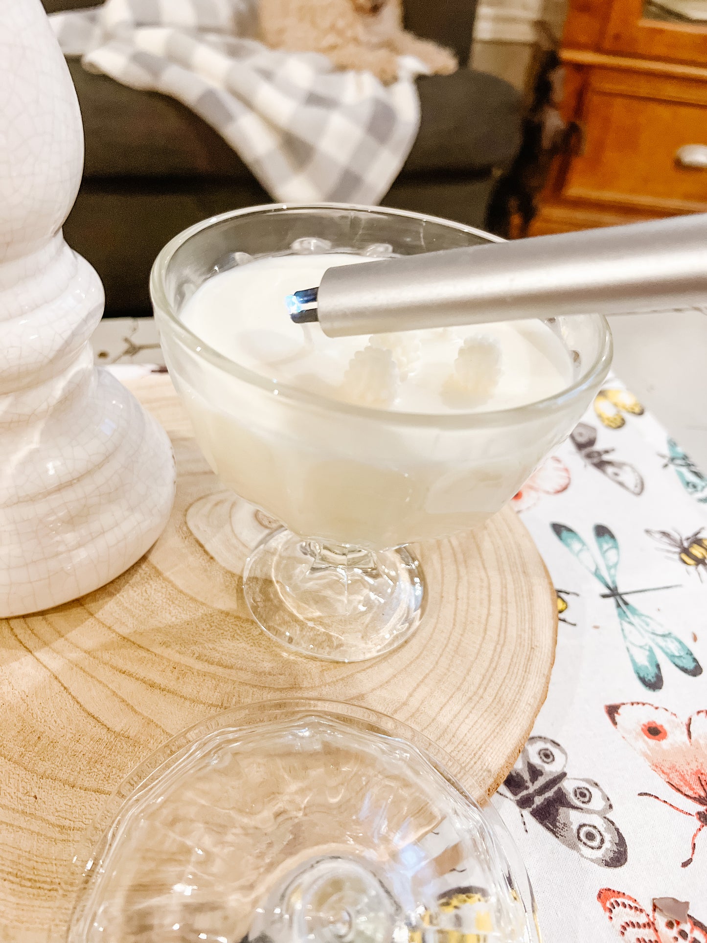 Retro Candy Dish  Hugs and Kisses