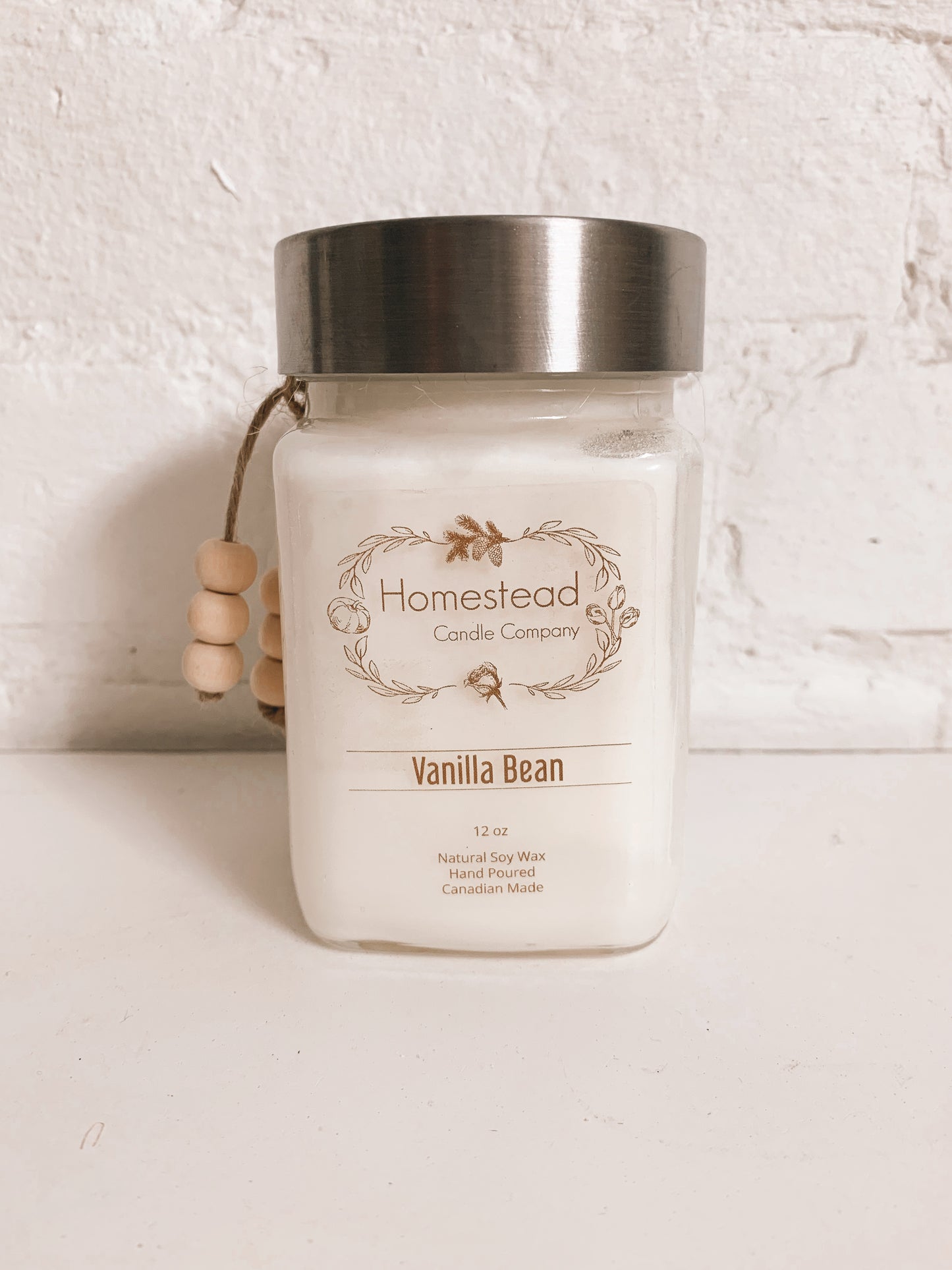 Vanilla Bean Homestead Candle Company Soy Wax 12oz