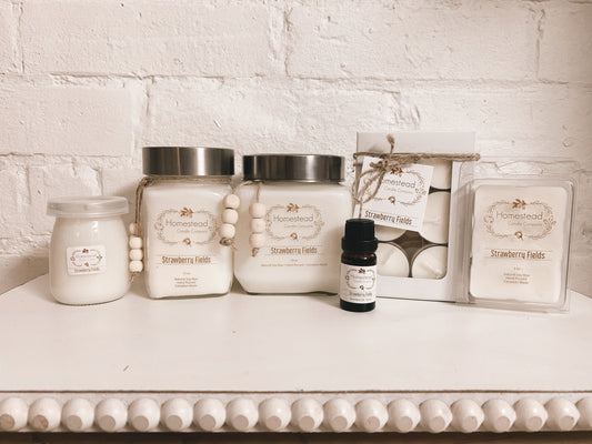 Strawberry Fields Homestead Candle Company Soy Wax