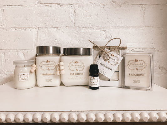 Fresh Raspberries Soy Wax Homestead Candle Company