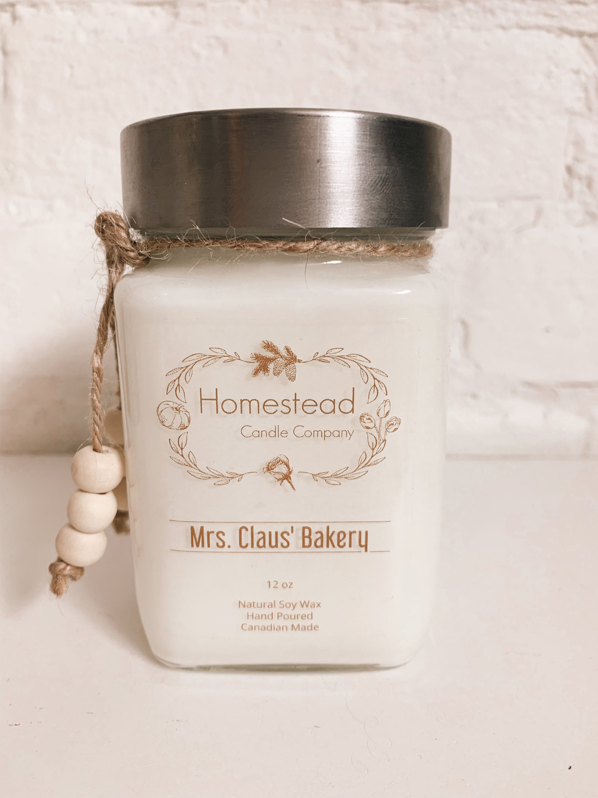 Mrs. Claus Bakery Soy Wax Homestead Candle Company 12 oz